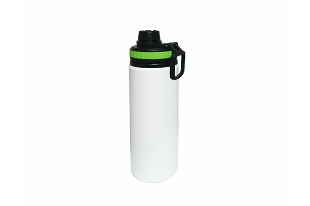 750ml Aluminum Bottle w/Swivel Handle and Screw-on Top - Green