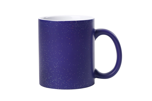 11 oz. Color Changing Mug with Sparking Surface(Stars), Blue