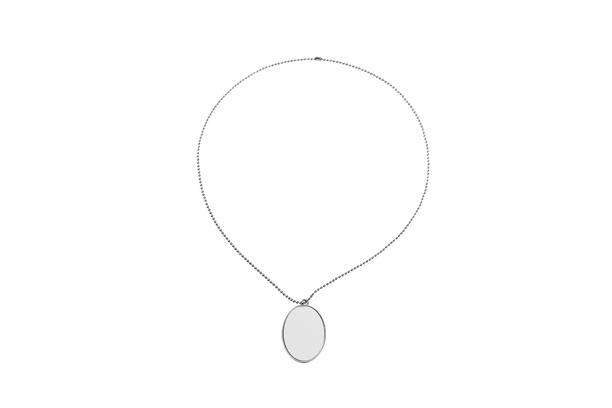 Metal Pendant-Oval Shape