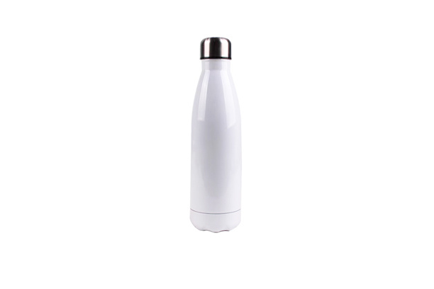 500ml Stainless Steel Coke Shape Bottle (White)
