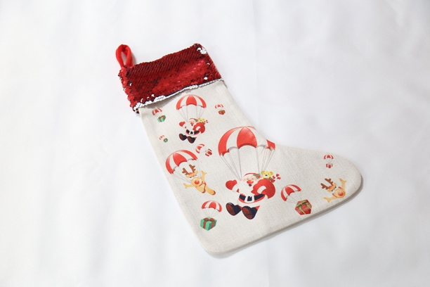 Sequin Christmas Stocking 03