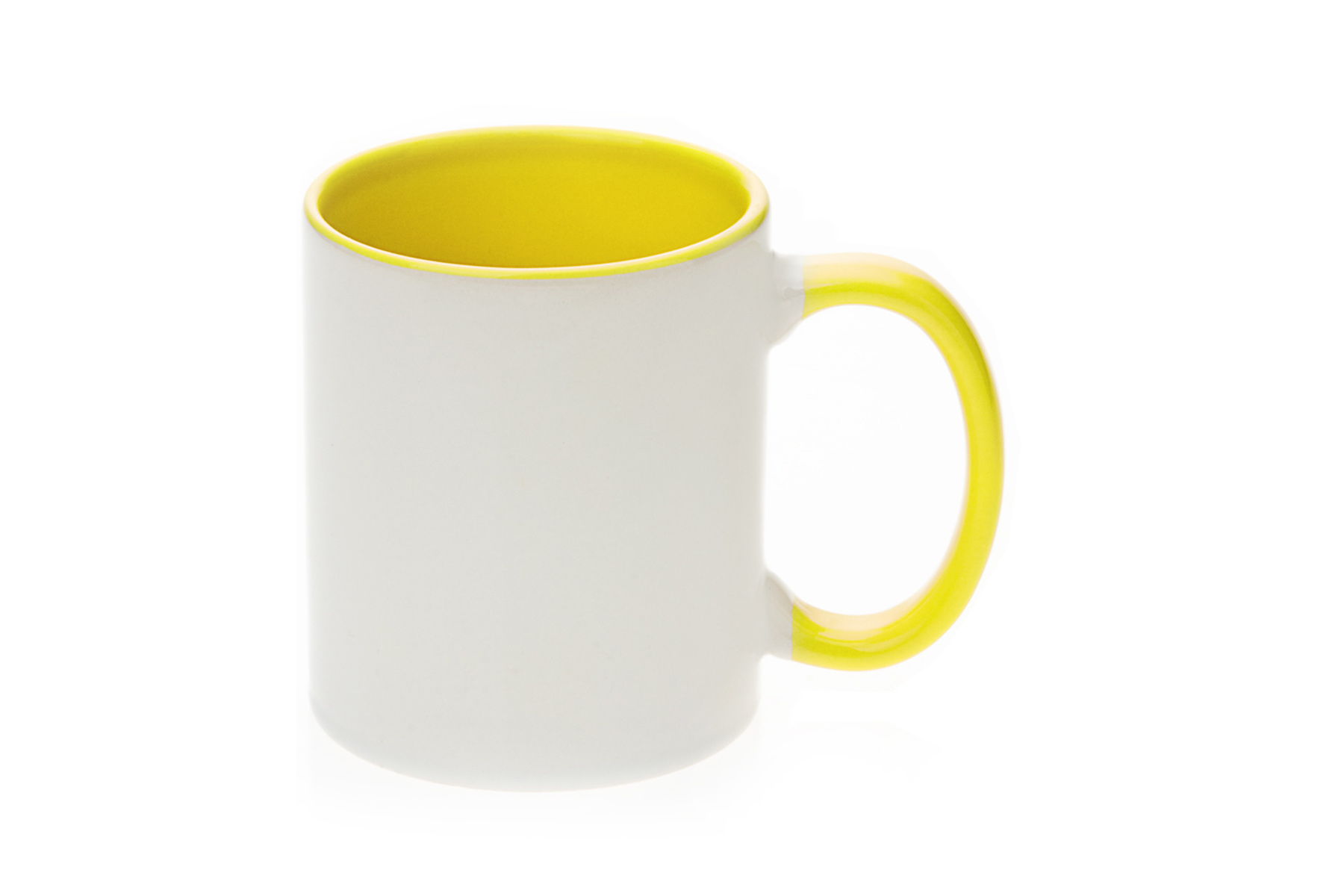 11 oz. Inner/Handle Mug-Yellow
