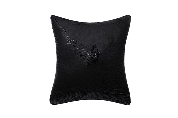Magic Sequin Pillow Case, Square (Black/White)