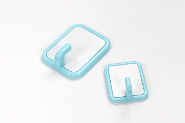 Green Square Shape Plastic Hook (Small)