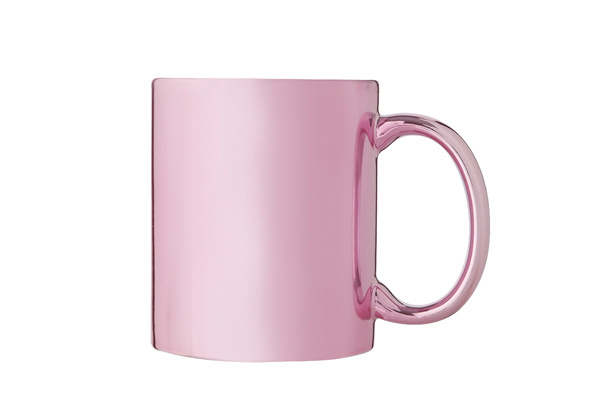 11 oz. Metallic Mug, Pink