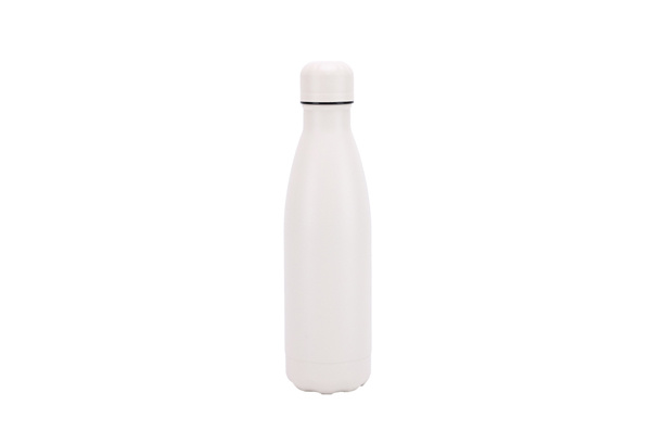 500ml Stainless Steel Coke Shape Bottle (Full White)