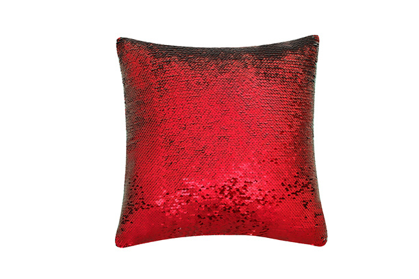 Magic Sequin Pillow Case (Red/White)