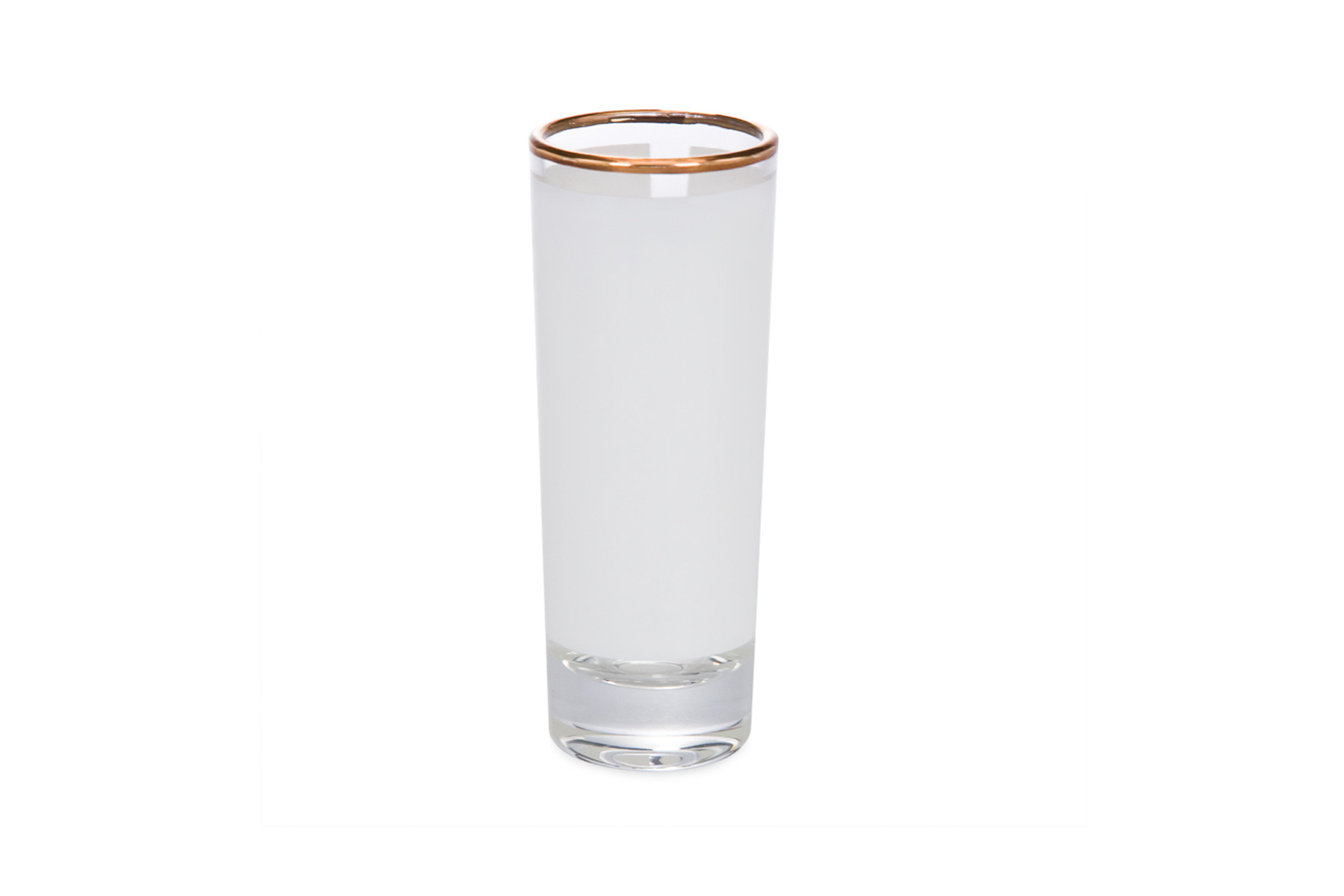 2.5 oz. Shooter Glass with Golden Rim