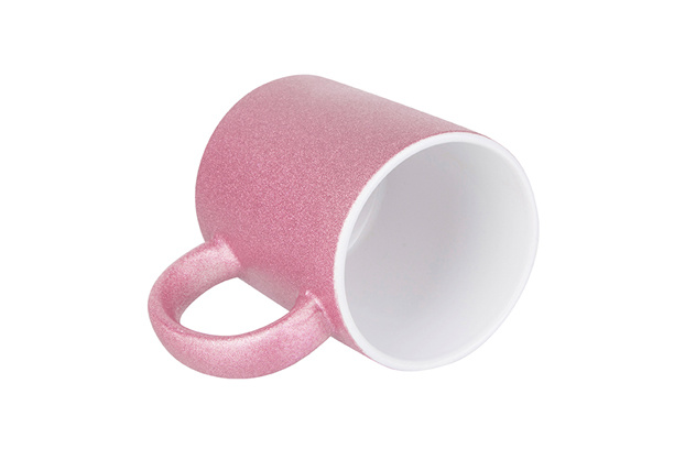 11 oz. Glitter Mug-Pink