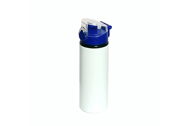 750ml Aluminum Bottle wFlip-top Lid- Blue