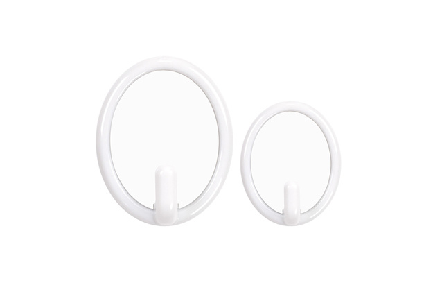 White Oval shape Plastic Hanger (Small)
