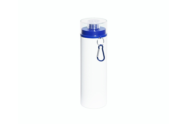 750ml Aluminum Bottle w/Screw Transparent Cover-Blue