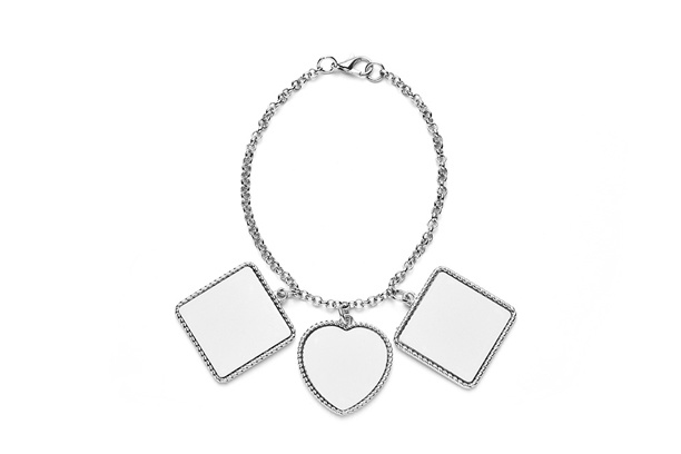 Chain Bracelet - Square/Heart Shape