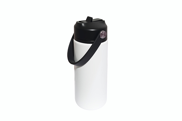 600ml Aluminum Water Bottle with Swivel handle