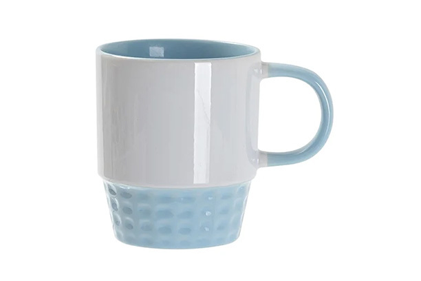 10 oz./300ml Stackable Inner/Handle Color Mug - Light Blue