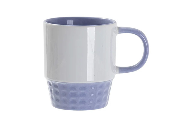 10 oz./300ml Stackable Inner/Handle Color Mug - Light Purple