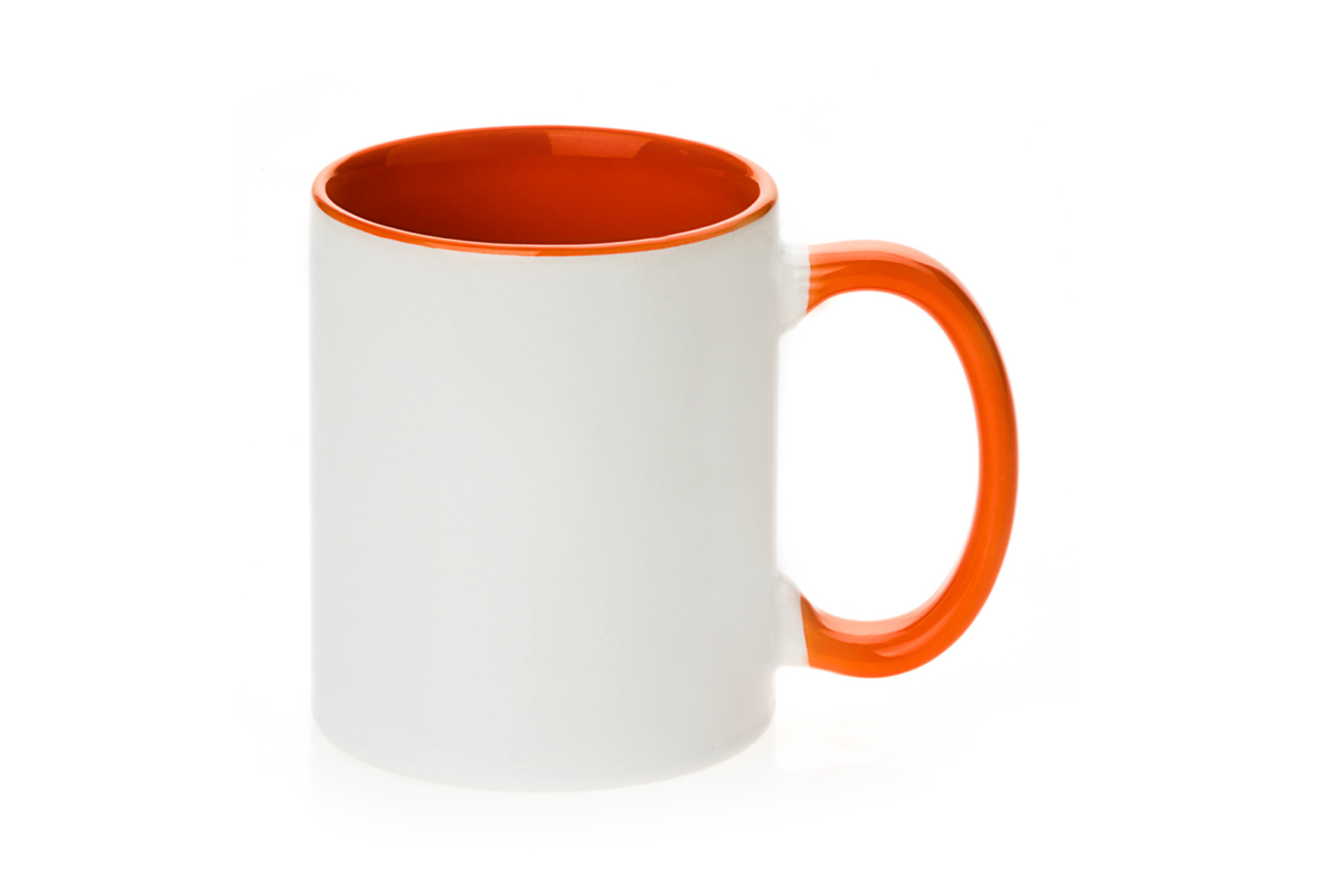 11 oz. Inner/Handle Mug-Orange