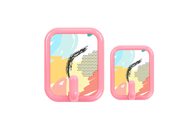 Pink Square Plastic Hook (Small)