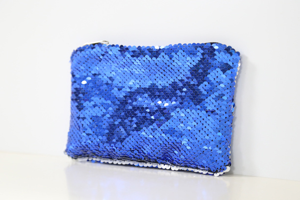 Sequin Purse, Blue Color