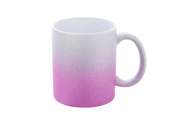 11 oz. Silver & Purple Glitter Mug