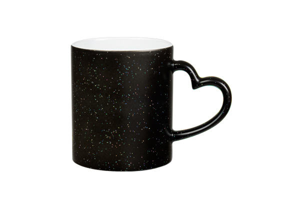 11 oz. Black Color Changing Mug with Stars