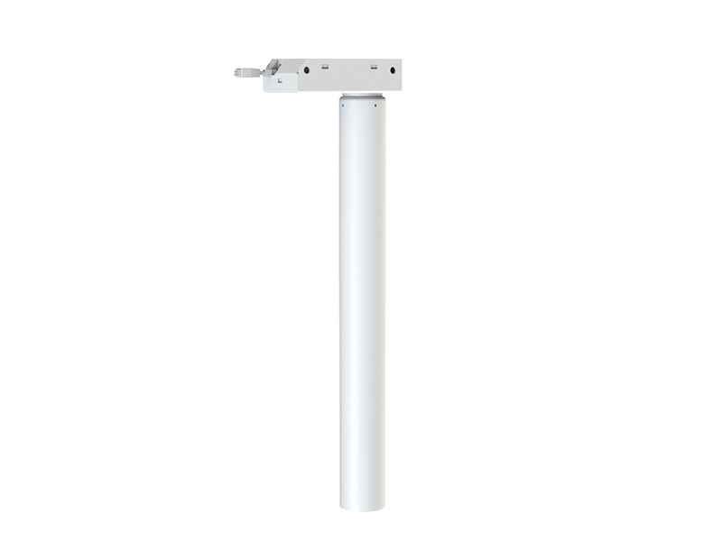 Two-section round pipe lifting column