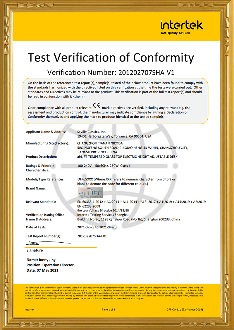 CE-LVD-Certificates