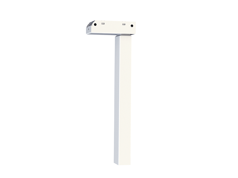 Three-section flat square tube lifting column
