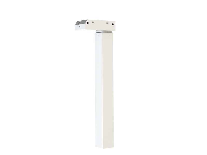 Two-section square tube lifting column