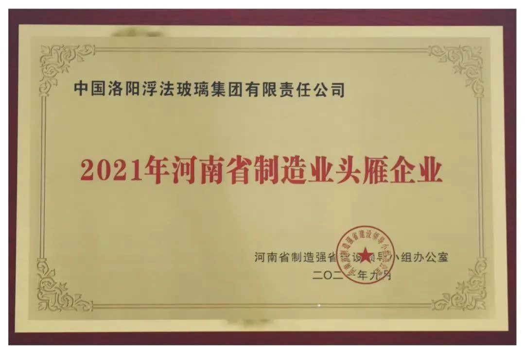 2021年河南省制造業(yè)頭雁企業(yè)