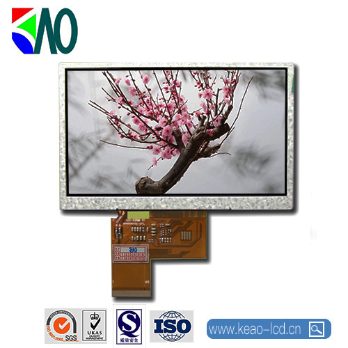 TN液晶模塊，480RGBx272分辨率，5英寸40pin-RGB接口