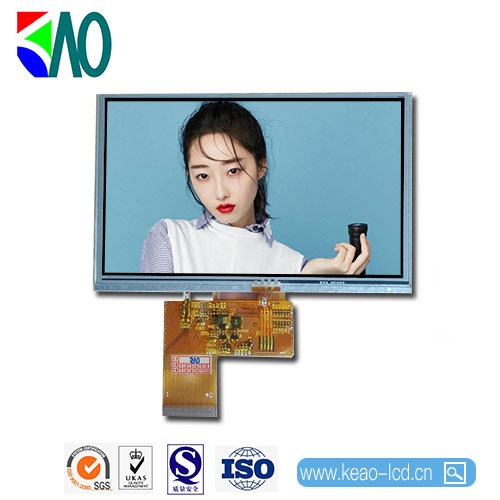 TN液晶模塊，480RGBx272分辨率，5英寸40pin-RGB接口