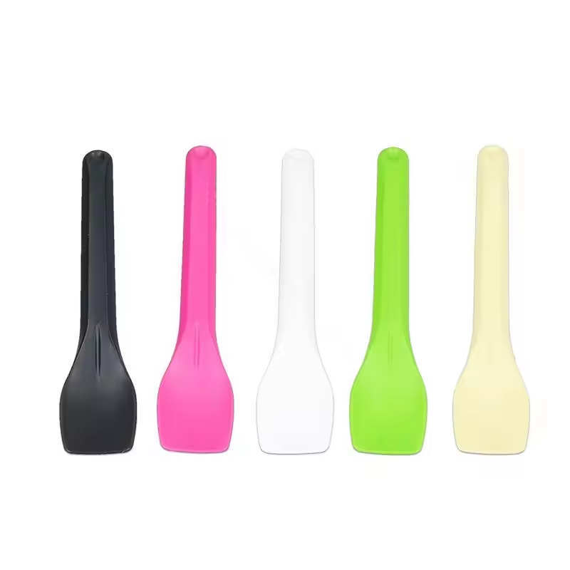 Mini colorful Plastic Ice cream Disposable Spoon