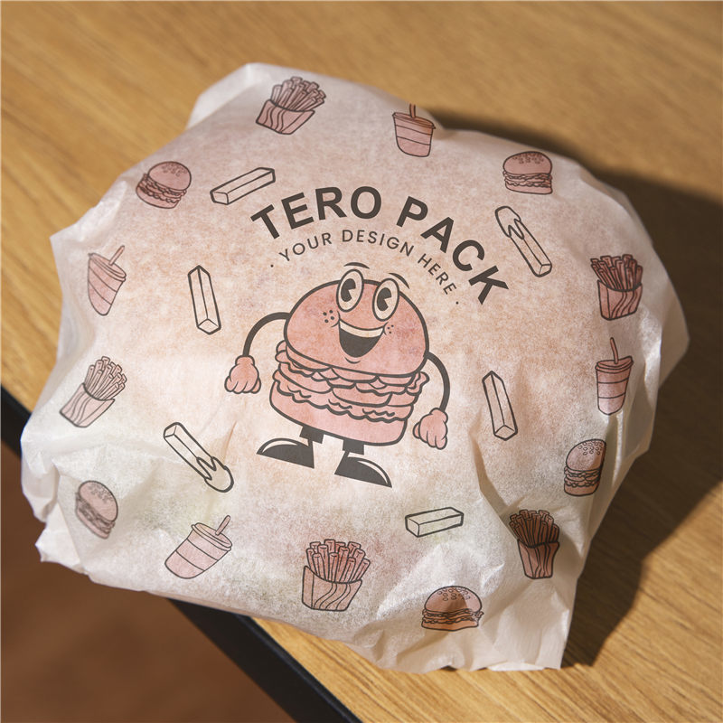 Printed Burger Paper