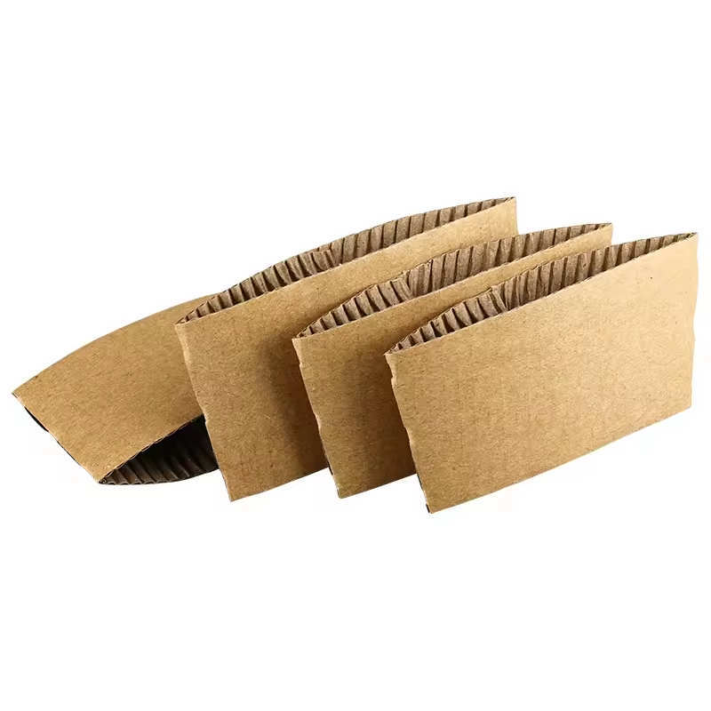 Recyclable support event corrugated paper cup sleeve printing coffee cup sleeves