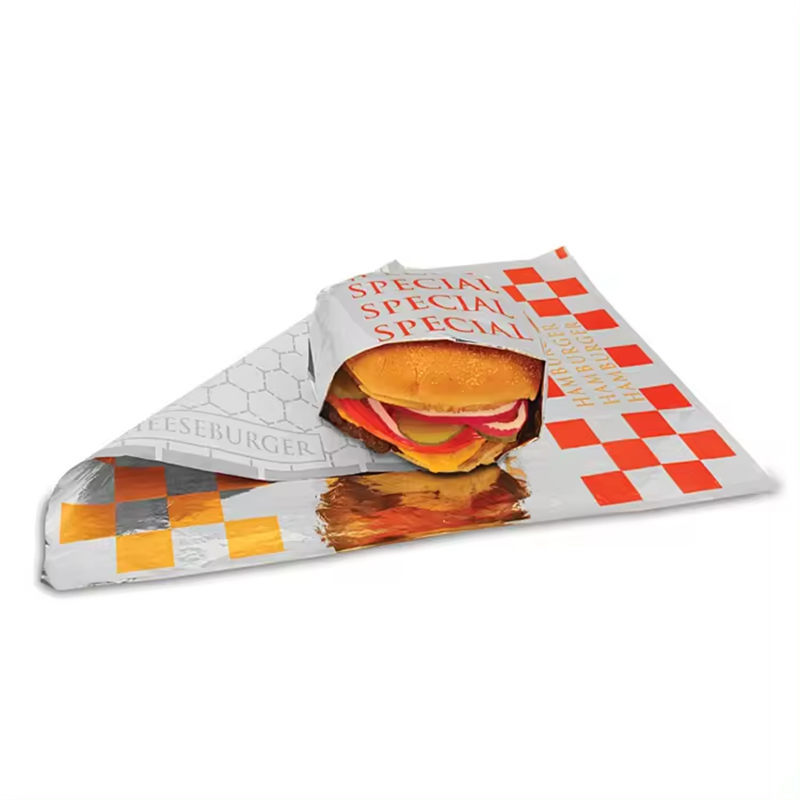 Aluminized Wrap Paper Hot Dog Burger Packaging Paper