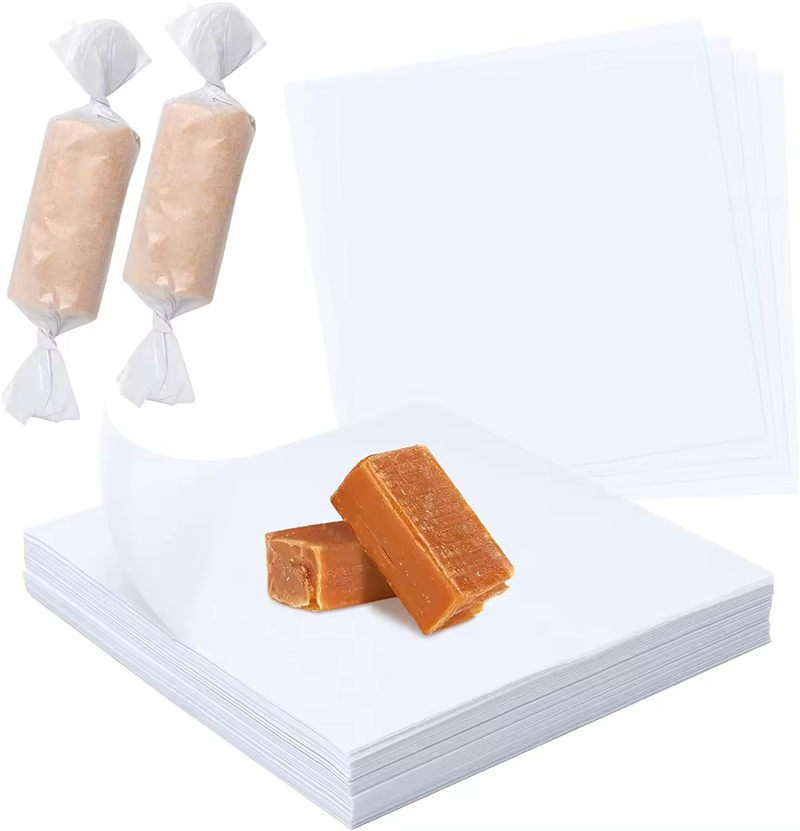 Food Grade Waxed Paper Customize Logo Greaseproof Wax Burger Wrap Paper