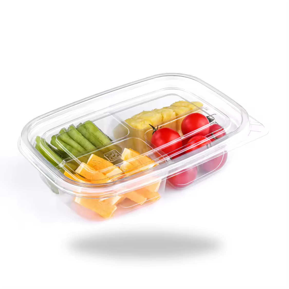 Plastic Rectangle Disposable Packaging Boxes Food Grade PET Transparent Fruit Container