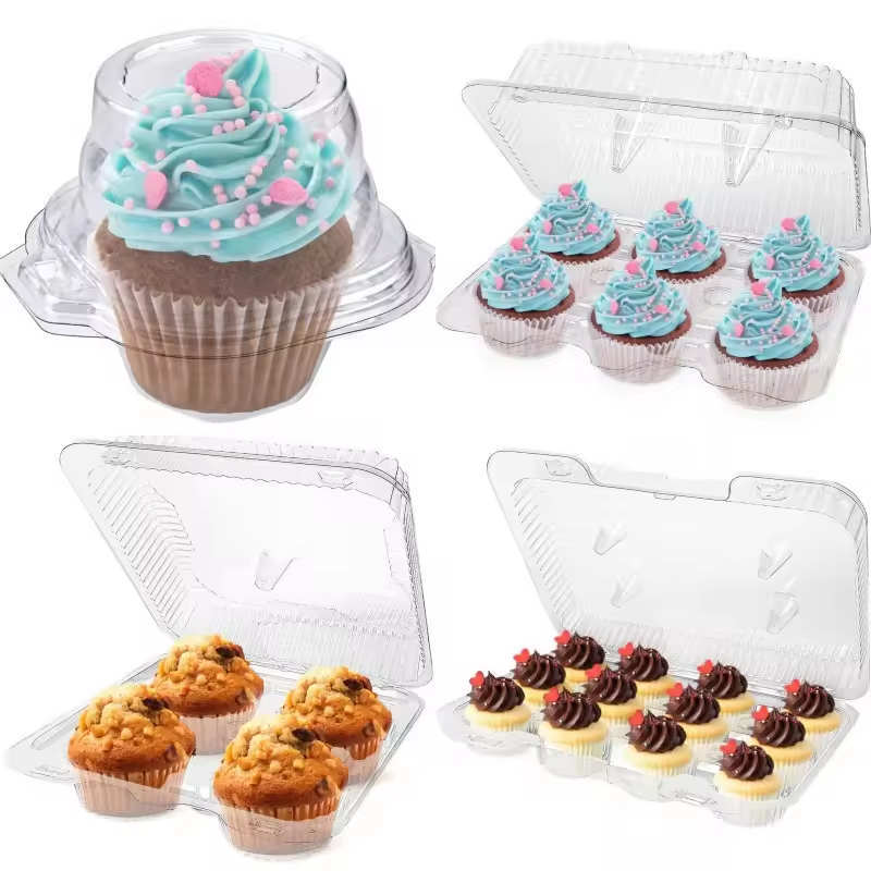 Disposable Cake Packaging Box Transparent Pastry Box