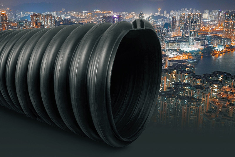 HDPE Spiral Corrugated Pipe with Inner Rib Reinforced Polyethylene
