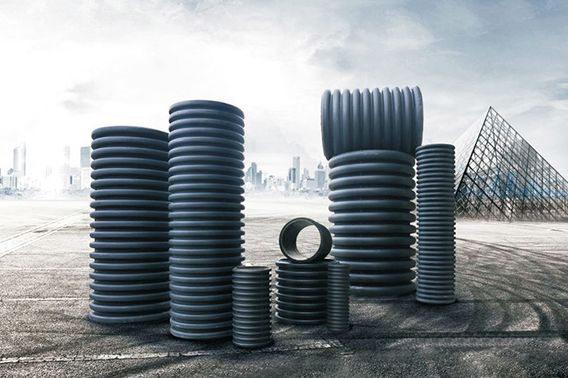 Double-wall corrugated pipe