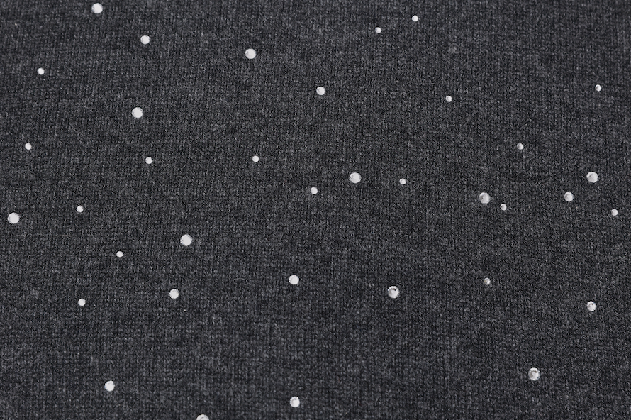 Hot-Fix Crystals Turtleneck Jumper
