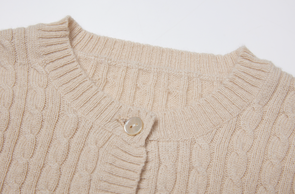 Kids Cable Cashmere Cardigan