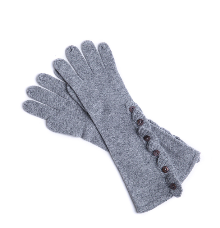 Elegant Long Cashmere Gloves