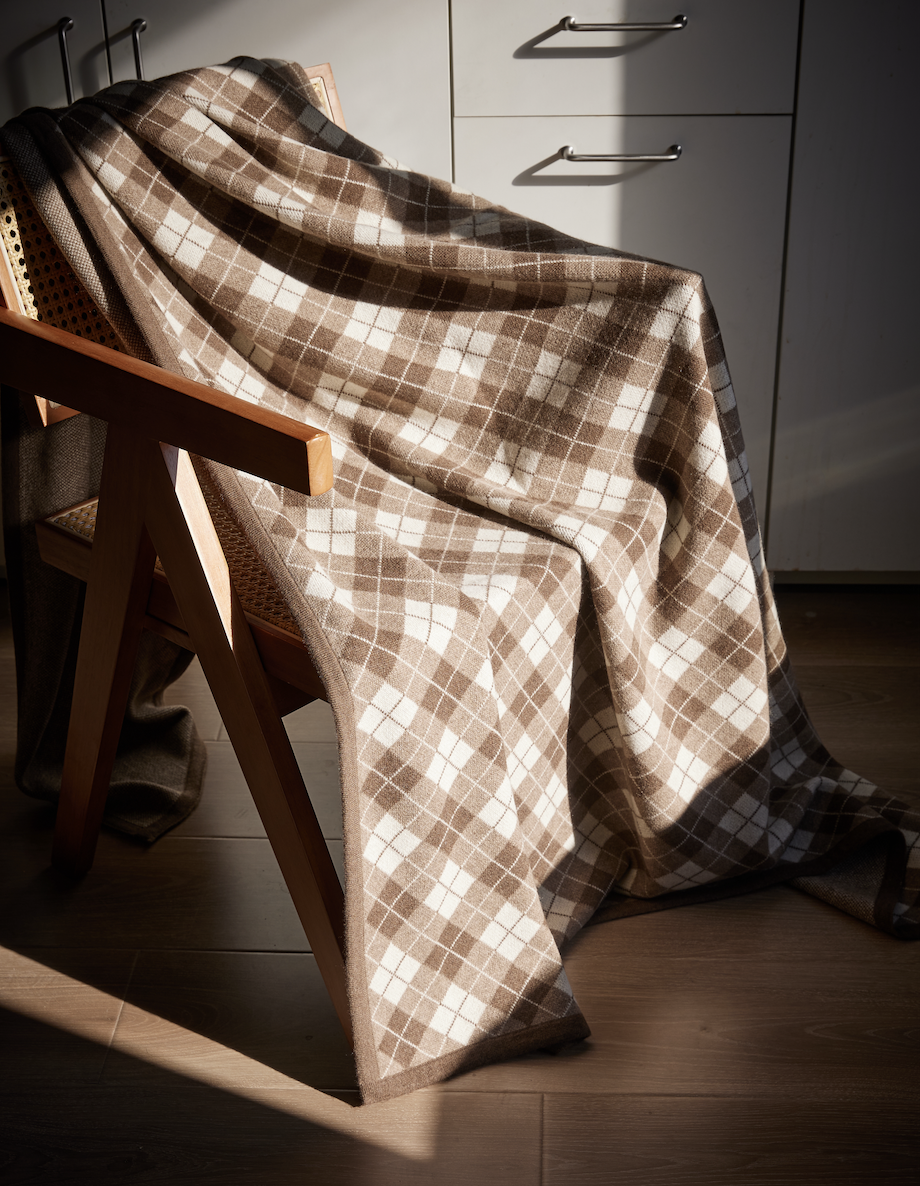 Luxury Cashmere & Wool Throw Blankets