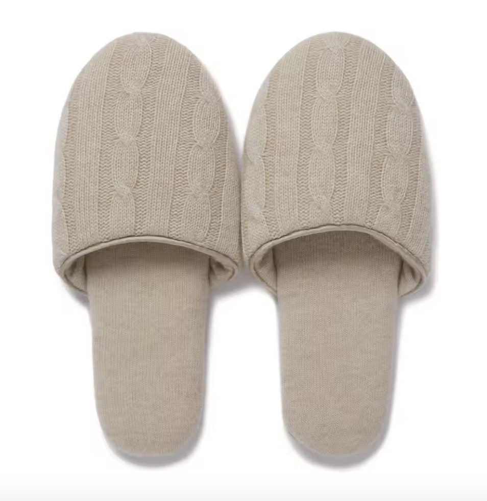 Hand-Crafted Cashmere Slippers