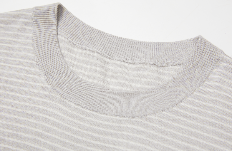 Ladies Cotton Cashmere Stripe T Shirt