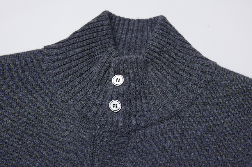 Men Button Wool Cardigan