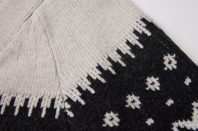 Ladies Fair Isle Tie Cardigan