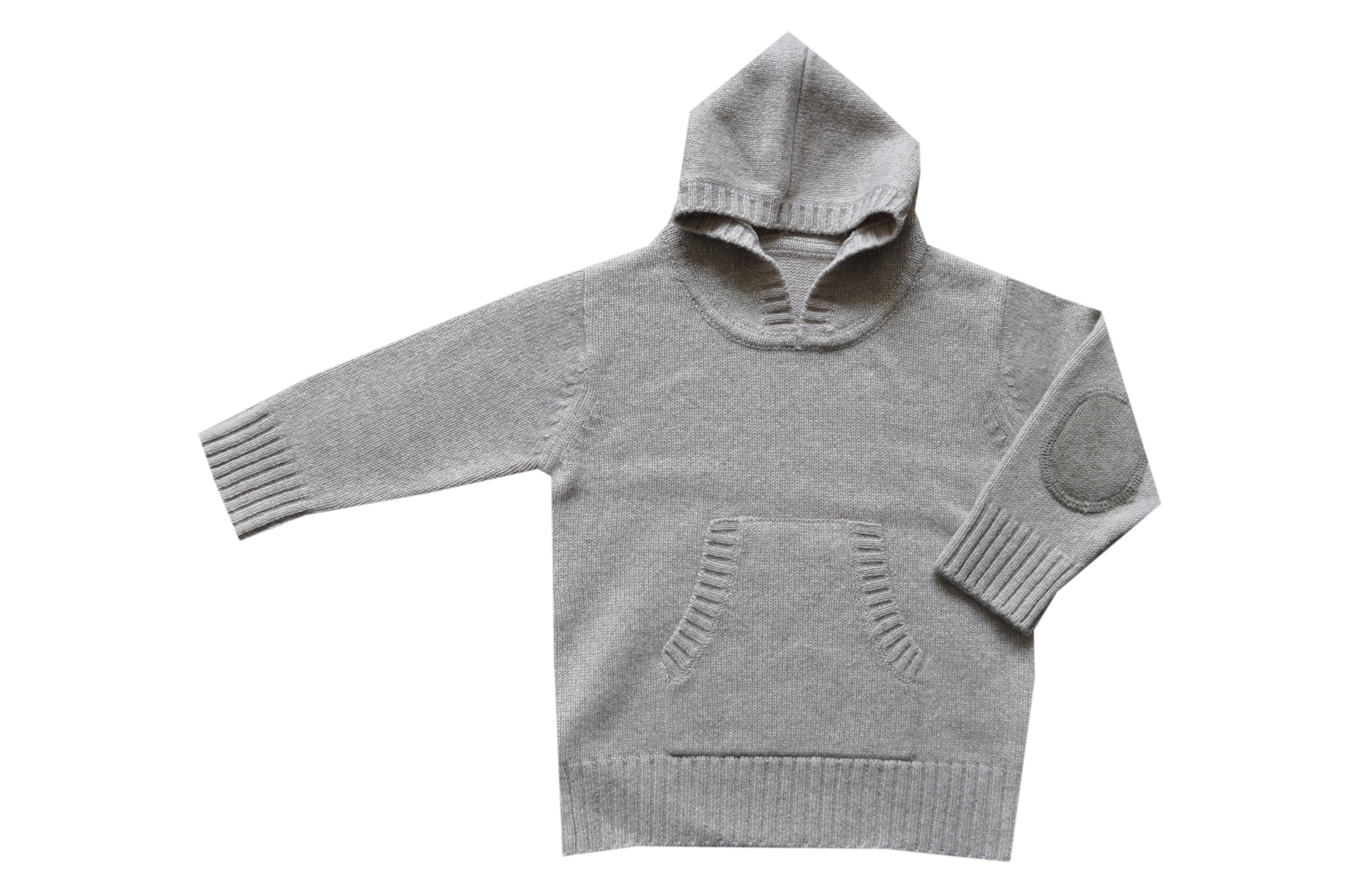 Kids Cashmere Hoodie with Pocket